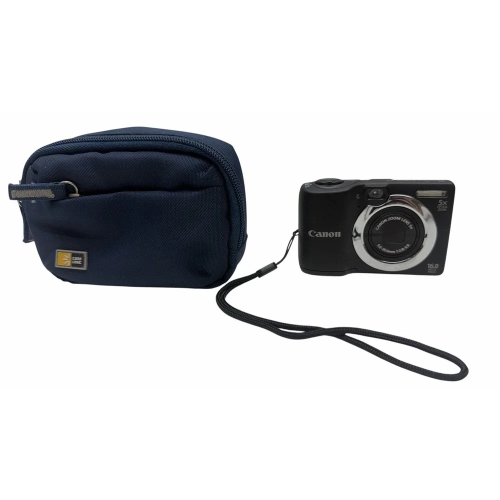 Canon PowerShot A2300 16MP Digital Camera 5x Zoom Tested w/ 4GB SD Card & Case